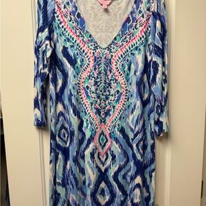 Lilly Pulitzer Blue and Pink Mini Dress